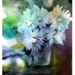 Flowers I 2017 (O1) / Watercolour 15x20cm on Arches CP © janinaB. 2017