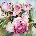 Rosen (15) / Aquarell auf Arches satiniert 30x40cm