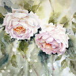Roses V 2021 (32) 30x40cm / Watercolour by ©janinaB. 