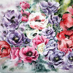 Anemonen III 2015 (28) / Aquarell 30x40cm © janinaB.