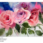 Rosen XXIV / Aquarell 17x24cm auf Hahnemühle © janinaB.