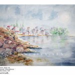 Ort am See II  (3)/ Aquarell 30x40cm auf Arches HP