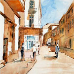 urbansketch-I-2016  (6) / Watercolour 23x30,5cm Fabriano © janinaB. 2016