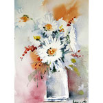Flowers V 2021 (O1) 20x30cm / Watercolour by ©janinaB. 