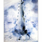 Leuchtturm (O6) / Watercolour 19x30cm