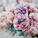 Flowers V 2020 (30) / 30x40cm Watercolour by ©janinaB. 