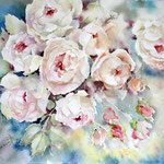 Roses VI 2021 (32) 30x40cm / Watercolour by ©janinaB. 