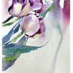 Impression flowers II 2017 (O1) / Watercolour 14x20cm on Fabriano CP © janinaB. 2017