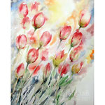 Tulips II 2021 (30) 30x40cm / Watercolour by ©janinaB. 