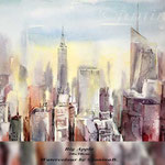 Big Apple (O6) / 20x30cm Watercolour by ©janinaB.