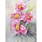 Peonies I 2021 (32) 30x40cm / #Watercolour by ©janinaB. 