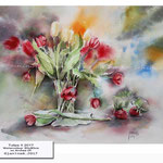 Tulips II 2017 (10) / Watercolour 30x40cm on Arches CP © janinaB. 2017
