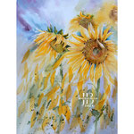 Sunflowers I 2024 (T2) 30x40cm / Watercolour by ©janinaB.