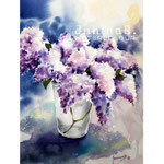 Lilac I 2020 (28) / 30x40cm Watercolour by ©janinaB.