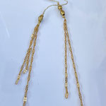 Sautoir cravate Laïa : Bronze et chaines filantes sur cordon : 40 €   VENDU