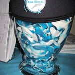 cool use for the Blue Waves Mask strap...now you can see the sharks...so many sharks...dreaming of sharks....yum yum