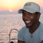 Musty, our young motivated dive guide. He will show you all the cool things while diving.