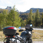 V-Strom im herbstlichen Südtirol.