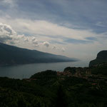 Blick von Tremosine auf den Gardasee