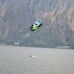 Kitesurfer am Gardasee