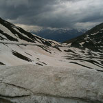 Schnee am Penserjoch