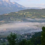Morgennebel steigen auf