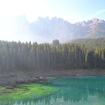 Am Karersee mit Latemargruppe