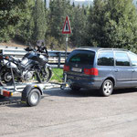Auf der Fahrt in die Toskana