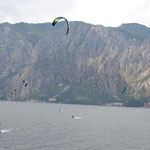 Kitesurfer am Gardasee