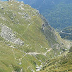 Blick ins Tal von Lago Agnel