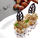 tortine di castagne e meringa