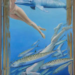 The deep blue 1, Ölfarbe a. LW, 140 x 100 cm