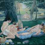 Landlust, Ölfarbe a. LW, 80 x 120