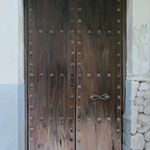andalusische Tür 2, Öl a. Leiwand, 70 x 100 cm
