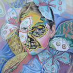 Camouflage 4, Ölfarbe a. LW,  60 x 50 cm