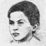 761  The dark side Installation  Gaza  Palestinian boy  Augsburg  14.06.2011