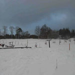 2011年末、いぶきの里スキー場のゲレンデ、なかなか雪が積もってます。