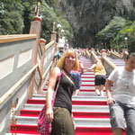 We went over 230steps up to see the Batu Caves from inside