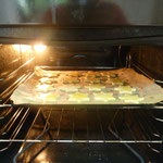 baking in the oven...