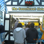 Even at this Festival a good Sauerkraut with a Bratwurst is a must to have!!