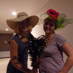 Maria and Magad with really nice hats from Pen, also created on her own!