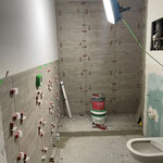 Dusche Umbau arbeiten 