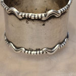 runder Serviettenring Jugendstil ArtDeco 800er Silber