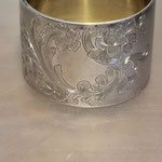 Serviettenring Jugendstil mittelgroß 800er Silber Nr7