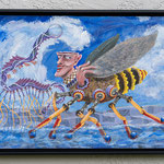 Quake and Quiver- acrylic on masonite