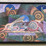 Snoreflub- acrylic on masonite (Featured in 2025 Ohio State Fair)