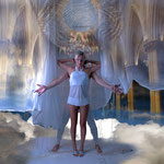 Vitruvian Couple at Ease in the Cathedral 