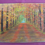 Nr 8, Autumn forest, crayon, 24 * 32 cm