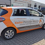 Radlerpension Wettin Renault Zoe - Digitaldruck 3M