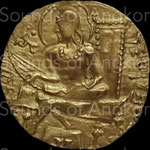 Dynastie Gupta. Sumadragupta. Dinar or. c.335-375 CE. Musée des civilisations asiatiques, Singapour 